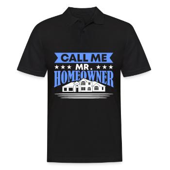 Propriétaires 2023 Nouvelle maison drôle de femmes - Polo Homme - noir - Devant - Kai (181cm)