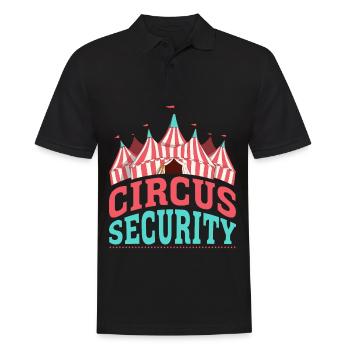 Zircus Security Circus Party Zircus Clothing - Männer Poloshirt - Schwarz - Vorne - Kai (181cm)