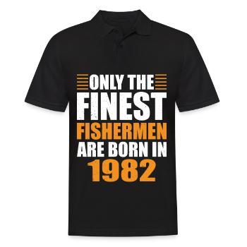 Né en 1962 Pêche Pêcheurs Pêcheurs Pêche - Polo Homme - noir - Devant - Kai (181cm)