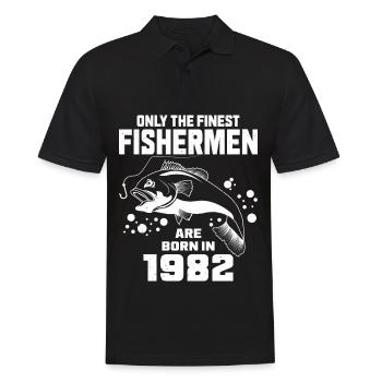 Né en 1962 Pêche Pêcheurs Pêcheurs Pêche - Polo Homme - noir - Devant - Kai (181cm)