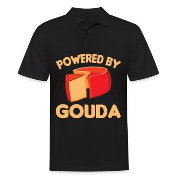 Cheese Gouda Ricotta Clothing - Men's Polo Shirt - black - Front - Kai (181cm)