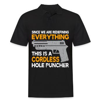 Pistole Polizist Waffenbesitzer Soldat Bundeswehr - Männer Poloshirt - Schwarz - Vorne - Kai (181cm)