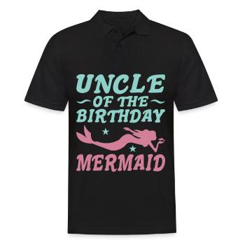 Vêtements de famille Birthday Mermaid - Polo Homme - noir - Devant - Kai (181cm)