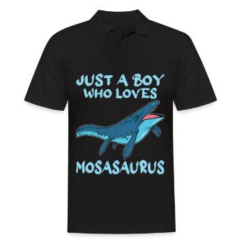 Biologiste marin Mosasaurus Time Dinosaur - Polo Homme - noir - Devant - Kai (181cm)
