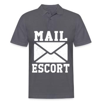 Postbote Postdienstleister Briefträger - Männer Poloshirt - Anthrazit - Vorne - Nico (186cm)