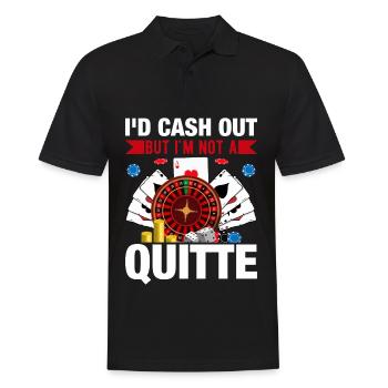 Kartenspiel Kartenspieler Pokern - Männer Poloshirt - Schwarz - Vorne - Kai (181cm)
