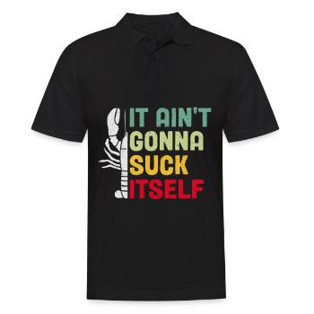 Well, it won't get itself spiny crayfish - Men's Polo Shirt - black - Front - Kai (181cm)