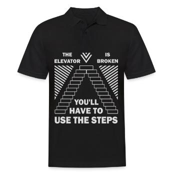 Elevator Button Just a boy who loves elevator - Men's Polo Shirt - black - Front - Kai (181cm)