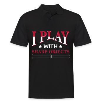 Falconer Falconry Falcon Ornithology Falcon - Männer Poloshirt - Schwarz - Vorne - Kai (181cm)