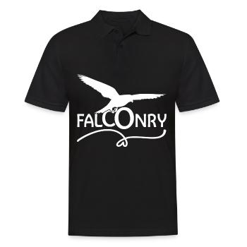 Falconer Falconry Falcon Ornithology Falcon - Männer Poloshirt - Schwarz - Vorne - Kai (181cm)