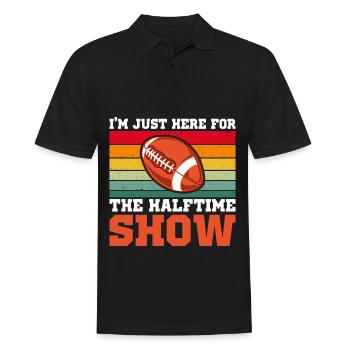 Football Je ne suis là que pour le spectacle de la mi-temps - Polo Homme - noir - Devant - Kai (181cm)