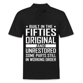 Construit dans les années cinquante 50 anniversaire - Polo Homme - noir - Devant - Kai (181cm)