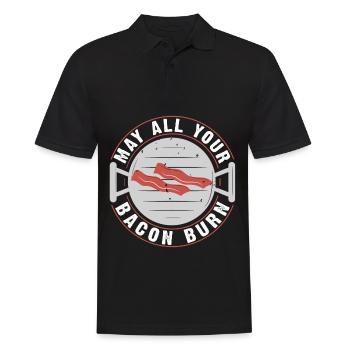May all your bacon BBQ crickets burn - Men's Polo Shirt - black - Front - Kai (181cm)