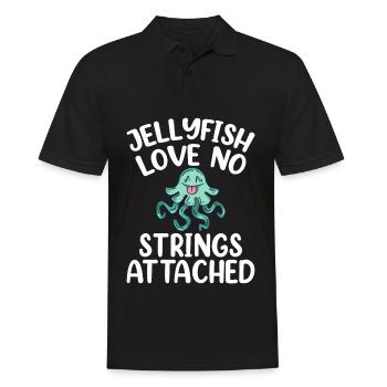 Méduses Méduses Ocean Sea Life Motif - Polo Homme - noir - Devant - Kai (181cm)