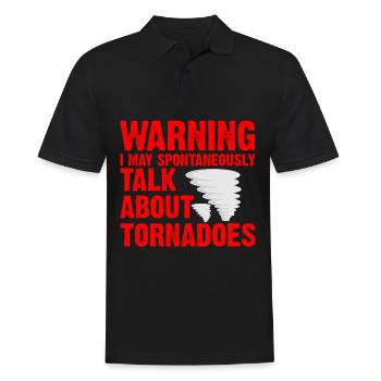 Météorologue de tempête Tornado Twister Citation - Polo Homme - noir - Devant - Kai (181cm)