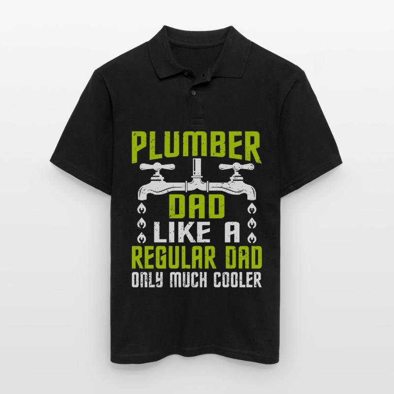 Pipe fitters, plumbers, shell layers, construction workers Men's Polo Shirt
