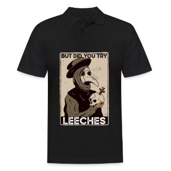 Peste Docteur Médecin médiéval Docteur Docteur Docteur - Polo Homme - noir - Devant - Kai (181cm)