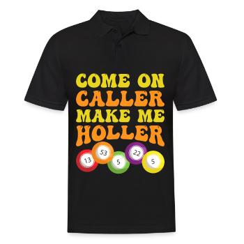 Bingo Bingo Spieler Altenheim Bingo Party - Männer Poloshirt - Schwarz - Vorne - Kai (181cm)