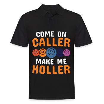 Bingo Bingo Spieler Altenheim Bingo Party - Männer Poloshirt - Schwarz - Vorne - Kai (181cm)