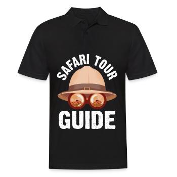 Safari Faune Afrique Le Big 5 Zoologie - Polo Homme - noir - Devant - Kai (181cm)