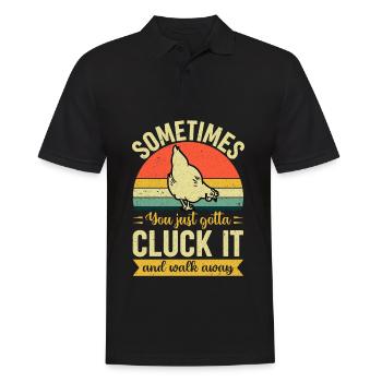 Coq Poulet Éleveur Éleveurs Agriculteurs - Polo Homme - noir - Devant - Kai (181cm)