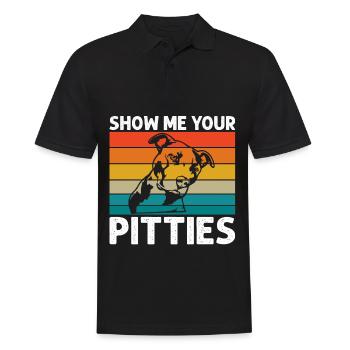 Pitbull Bulldog Terrier Chien Chien Chien Amoureux - Polo Homme - noir - Devant - Kai (181cm)