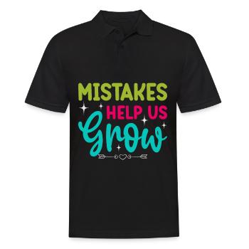First day of school helps to get back into school mistakes - Men's Polo Shirt - black - Front - Kai (181cm)