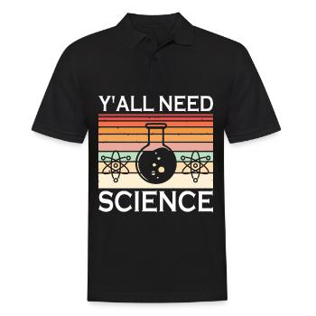 Scientist, physicist, chemist, teacher - Men's Polo Shirt - black - Front - Kai (181cm)