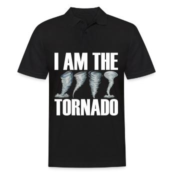 Der Hurrikan Meteorologe Des Sturm Twister Tornado - Männer Poloshirt - Schwarz - Vorne - Kai (181cm)