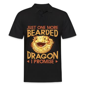 Dragon barbu cool pour hommes et femmes, - Polo Homme - noir - Devant - Kai (181cm)