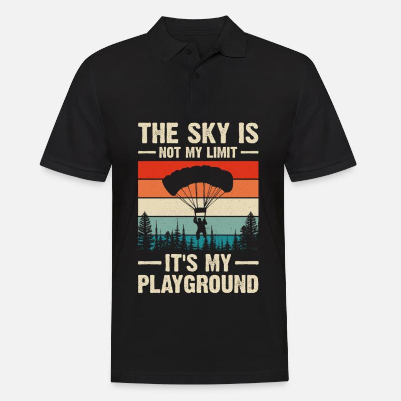 Parachutisme Parachutisme - Polo Homme - noir