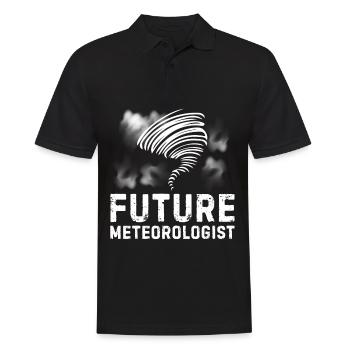 Weather forecast for future meteorologists for - Men's Polo Shirt - black - Front - Kai (181cm)