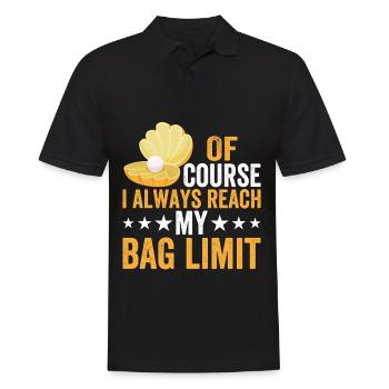 Clam Clamming Seafood Digger Shell Design - Men's Polo Shirt - black - Front - Kai (181cm)