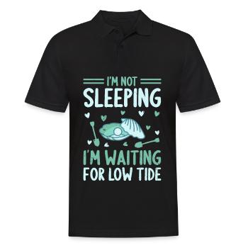 Clam Clamming Seafood Digger Beach Shell Design - Men's Polo Shirt - black - Front - Kai (181cm)
