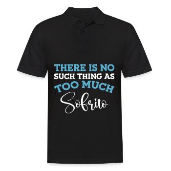 Design « Ne touchez pas à mon Sofrito ou à ma fille » - Polo Homme - noir - Devant - Kai (181cm)