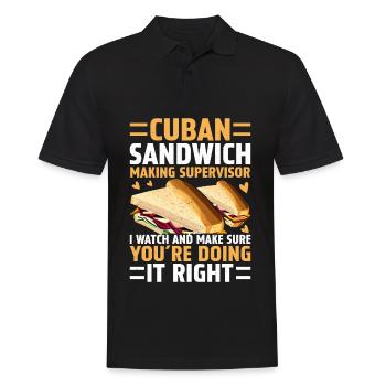 Discover the world of sandwich mastery - Men's Polo Shirt - black - Front - Kai (181cm)