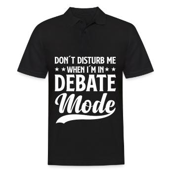 Navigieren Sie Mit Spannenden Debatten Durch Die - Männer Poloshirt - Schwarz - Vorne - Kai (181cm)