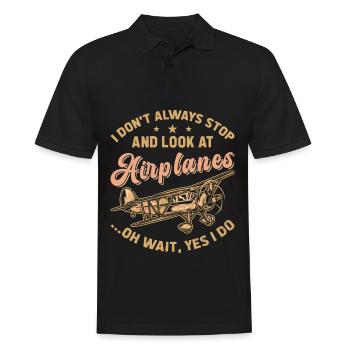 Pilotes d’avions aviateurs - Polo Homme - noir - Devant - Kai (181cm)