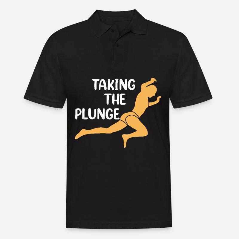 Plongeur Plongée Cliff Diver - Polo Homme - noir
