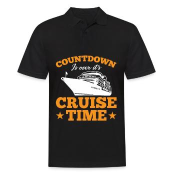 Kreuzfahrt mit der Familie Kreuzfahrtschiff - Männer Poloshirt - Schwarz - Vorne - Kai (181cm)