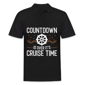 Cruise with the family cruise ship - Men's Polo Shirt - black - Front - Kai (181cm)
