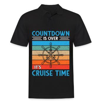 Cruise with the family cruise ship - Men's Polo Shirt - black - Front - Kai (181cm)