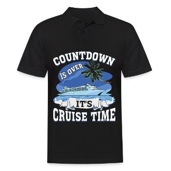 Cruise with the family cruise ship - Men's Polo Shirt - black - Front - Kai (181cm)