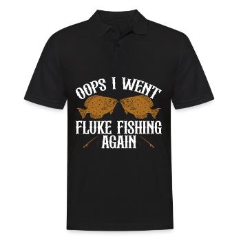 Fischer Fischen Angler Sportangler - Männer Poloshirt - Schwarz - Vorne - Kai (181cm)