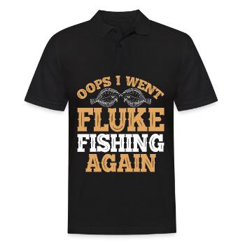 Fischer Fischen Angler Sportangler - Männer Poloshirt - Schwarz - Vorne - Kai (181cm)