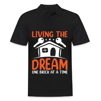 Homeowner Dream House Richtest House Builder - Men's Polo Shirt - black - Front - Kai (181cm)