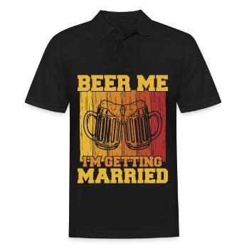 Beer Brewing for Beer Lovers Wedding - Men's Polo Shirt - black - Front - Kai (181cm)