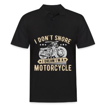 Motorcycle Motorcyclist Men Motorcycle - Men's Polo Shirt - black - Front - Kai (181cm)