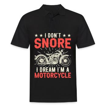 Motorcycle Motorcyclist Men Motorcycle - Men's Polo Shirt - black - Front - Kai (181cm)