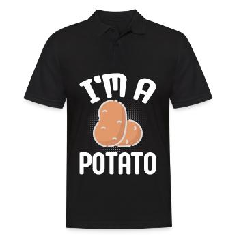 Funny potato costume potato - Men's Polo Shirt - black - Front - Kai (181cm)